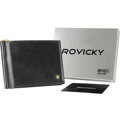 Bankovková pánska peňaženka z prírodnej kože s RFID systémom - Rovicky