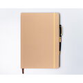 Notes w twardej oprawie w kolorze khaki zadrukowany w linie - Peterson