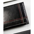 Mały, skórzany portfel męski w czarnym kolorze z systemem RFID - Always Wild