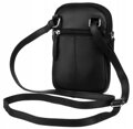 Čierna malá dámska crossbody kabelka z pravej kože - Rovicky