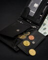 Pánska horizontálna peňaženka na zips z pravej kože, RFID ochranou – Rovicky