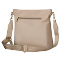 Béžová mestská dámska crossbody kabelka s nastaviteľným popruhom