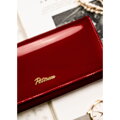 Dámska peňaženka z lakovanej prírodnej kože v červenej farbe s RFID – Peterson