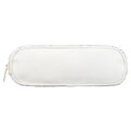 Kosmetyczka z materiału syntetycznego w białym kolorze, jednokomorowa - Peterson