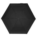 Czarny, składany mini parasol podróżny - Peterson