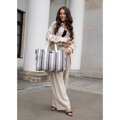 Dámska shopper kabelka z polyesteru Peterson, biela cd31470