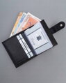 Kožené puzdro na karty s patentným zatváraním s RFID systémom – 4U Cavaldi