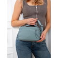 Mestská, modrá dámska crossbody kabelka na zips – Peterson