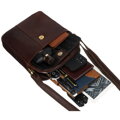 Dámska crossbody taška z prírodnej kože - Peterson