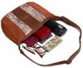 Dámska crossbody kabelka z ekokože s nastaviteľným popruhom David Jones, hnedá cd26063