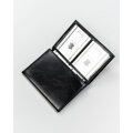 Czarne etui na karty ze skóry ekologicznej - 4U Cavaldi