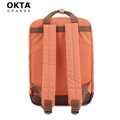 Oranžovo-hnedý mestský ruksak so zapínaním na zips - Himawari