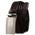 Zestaw prezentowy: dwustronny pasek skórzany w brązowym i czarnym kolorze - Peterson