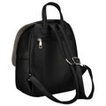 Czarny, miejski plecak damski ze skóry ekologicznej - Rovicky