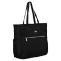 Priestranná elegantná čierna shopper kabelka na rameno - Peterson
