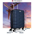 Tmavomodrý kufor Peterson do kabíny, 40 l a číselný zámok
