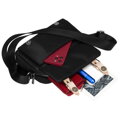 Čierna nylonová crossbody kabelka s nastaviteľným popruhom - Peterson