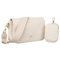 Štýlová béžová crossbody kabelka s peňaženkou - Rovicky