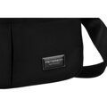 Čierna dámska crossbody kabelka so širokým popruhom - Peterson