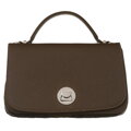 Štýlová khaki crossbody kabelka s otočnou sponou - David Jones