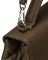 Štýlová khaki crossbody kabelka s otočnou sponou - David Jones