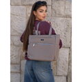 Veľká shopper kabelka na rameno v elegantnej farbe - Peterson