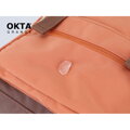 Oranžovo-hnedý mestský ruksak so zapínaním na zips - Himawari