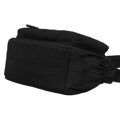 Dámska crossbody kabelka na širokom popruhu z polyesteru v čiernej farbe – Peterson