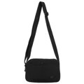 Dámska crossbody listová kabelka v čiernej farbe z odolného polyesteru – Peterson