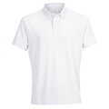 Biała, męska koszulka polo regular fit w rozmiarach od M do XL - Peterson