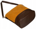 Dámska crossbody kabelka z ekokože s odnímateľným popruhom David Jones, hnedá cd26142