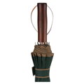 Elegancki, zielony parasol z dużą czaszą - Peterson