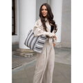Dámska shopper kabelka z polyesteru Peterson, biela cd31470