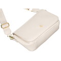 Štýlová béžová crossbody kabelka s peňaženkou - Rovicky