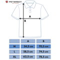 Czarna, męska koszulka polo regular fit w rozmiarach od M do XL - Peterson
