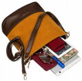 Dámska crossbody kabelka z ekokože s odnímateľným popruhom David Jones, hnedá cd26142