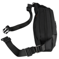 Saszetka męska na biodra czarna listonoszka nerka na ramię mała crossbody - Peterson