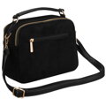 Dámska crossbody kabelka z ekokože s dvoma komorami Peterson, čierna cd31367