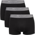  Bokserki męskie M majtki bawełniane czarne zestaw 3 pary - Peterson