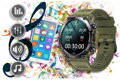 SMARTWATCH MĘSKI Gravity GT7-3 PRO - WYKONYWANIE POŁĄCZEŃ, PULSOKSYMETR (sg018c)