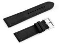 Kožený remienok W72 - black/black 22mm
