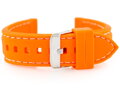 Gumový remienok na hodinky U20 - orange 18mm