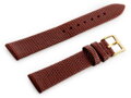 Kožený remienok W107 - red/gold 20mm