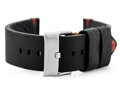 Kožený remienok W93 - black/red 22mm
