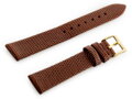 Kožený remienok W107 - brown/gold 20mm