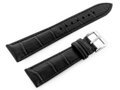 Kožený remienok W06 - black - 20mm