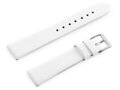 Kožený remienok W107 - white/silver 12mm