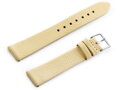 Kožený remienok W107 - beige/silver 12mm