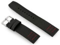 Kožený remienok W39 black/red 22mm