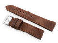 Kožený remienok W48 - PREMIUM - dark brown II - 24mm